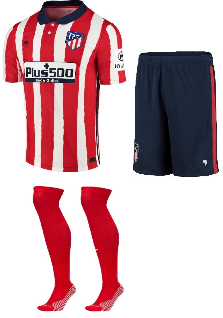 Kit adulto Atletico de Madrid 2020 2021 I Home jogador